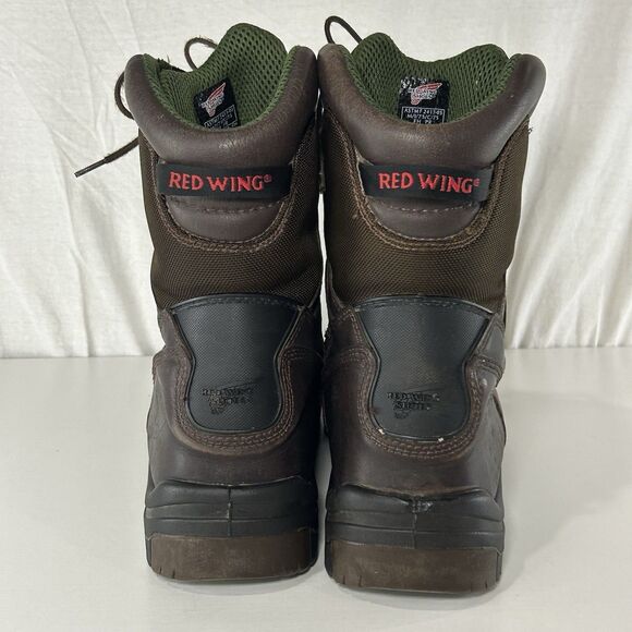 Red Wing Shoes Boots 3547 Mens 13 D Steel Toe Brown Leather Waterproof King Toe